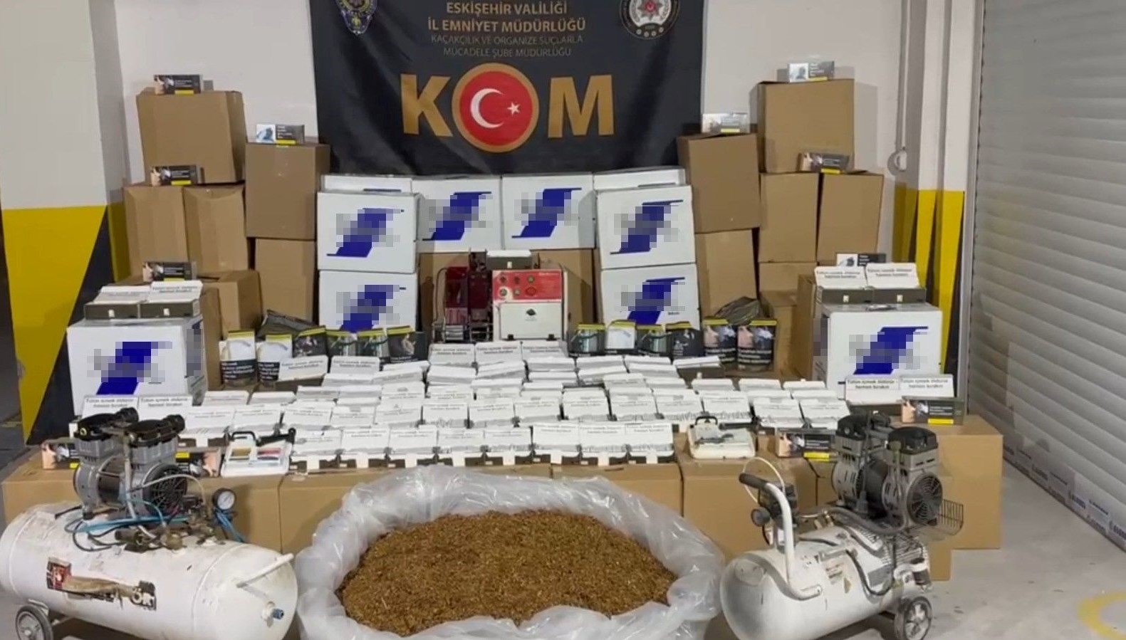 eskisehirde 315 kilogram kacak tutun ele gecirildi pOC1Va8y