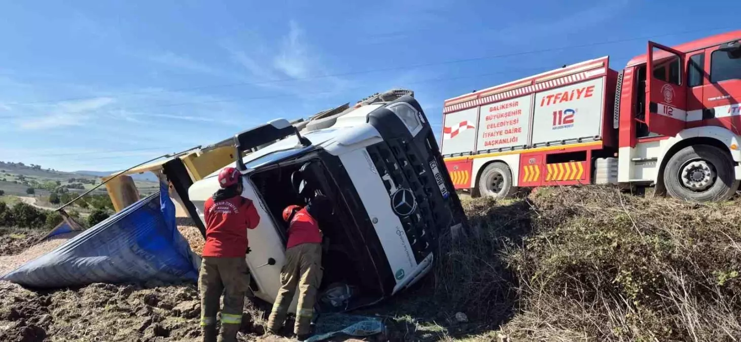 balikesirde trafik kazasi bir kisi yaralandi GIan6ASW.jpg