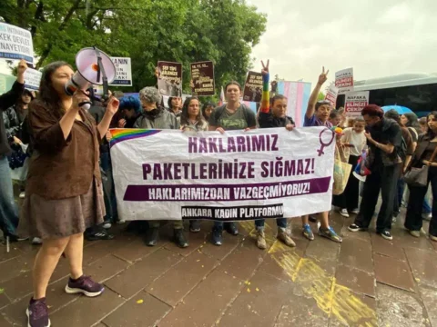 12. Yargı Paketi protestosuna polis müdahalesi: Halkevleri Genel Başkanı gözaltına alındı
