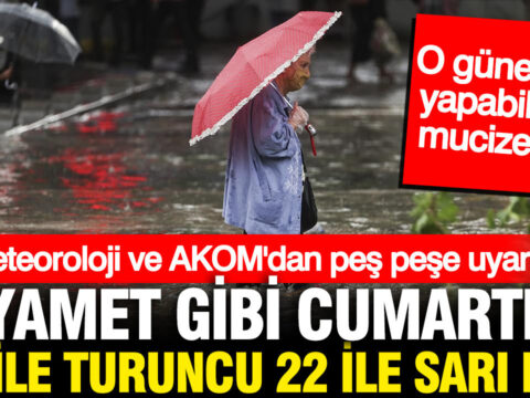 Meteoroloji ve akomdan pes pese uyarilar 13 ile turuncu 22 ile sari kodlu alarm 7tDYGyWd