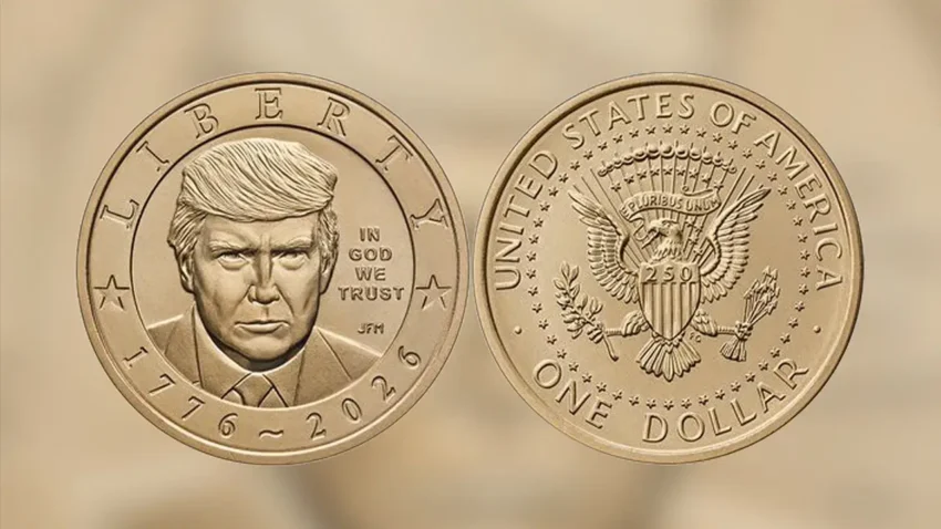 Trumpin portresi 1 dolarin uzerine basiliyor abdnin 250 yilina ozel altin para snLbEweQ